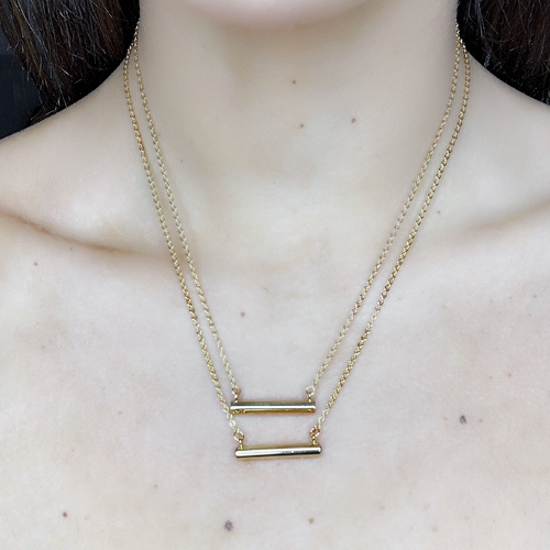 Stella Valle necklace at 16” and 18” in length