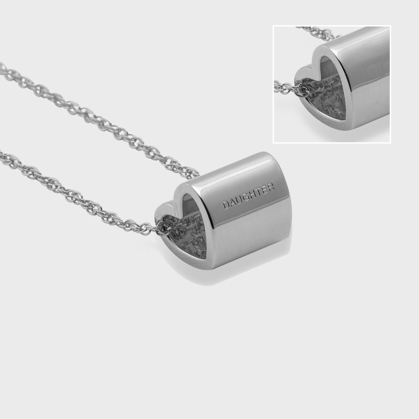 DAUGHTER OPEN HEART Necklace