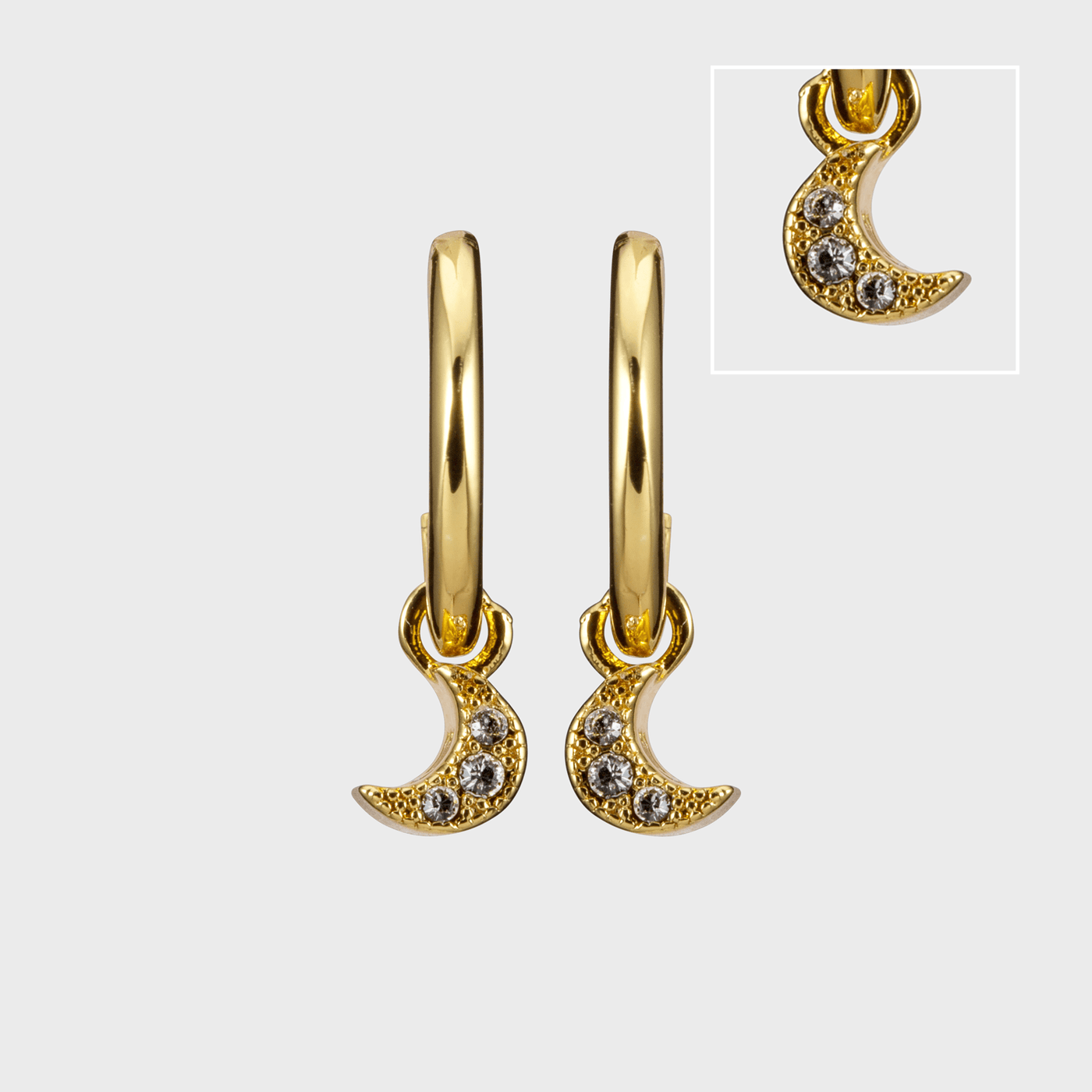 MOON Huggie Earrings
