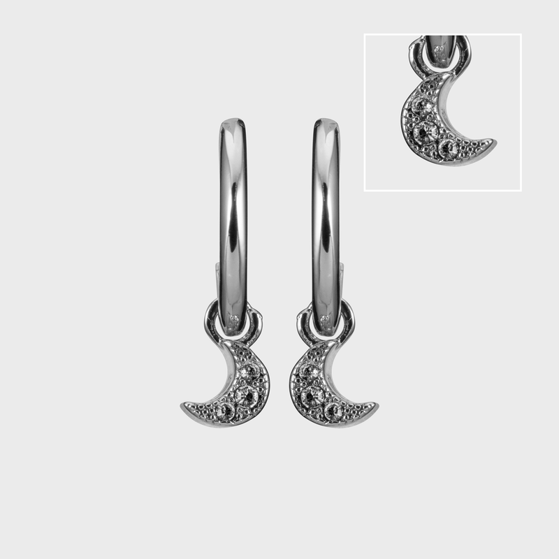 MOON Huggie Earrings