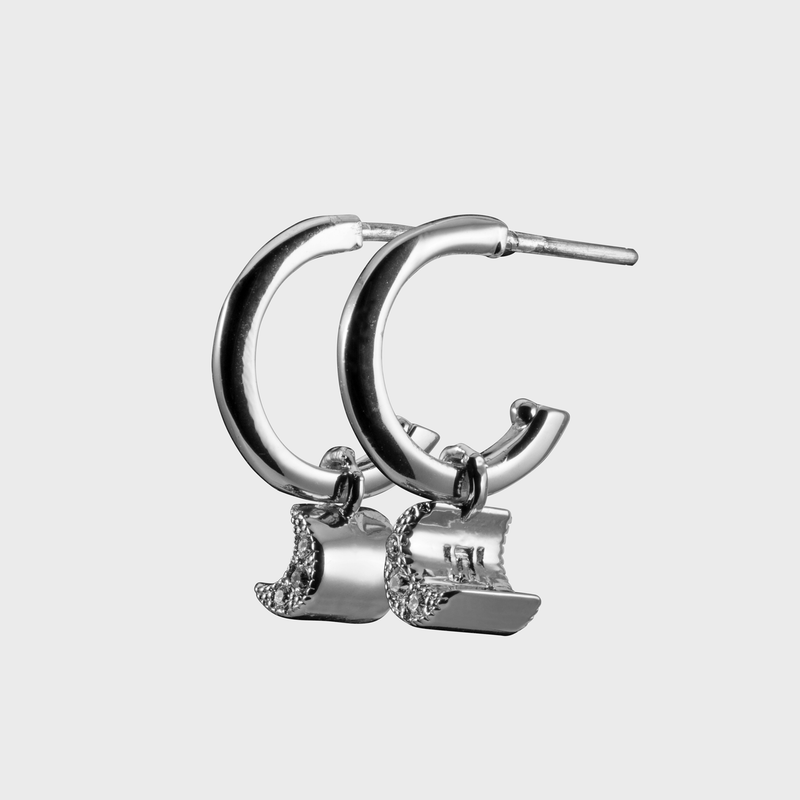 MOON Huggie Earrings